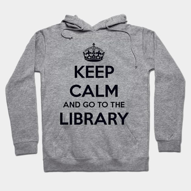 Keep Calm and Go to the Library Hoodie by MysticTimeline